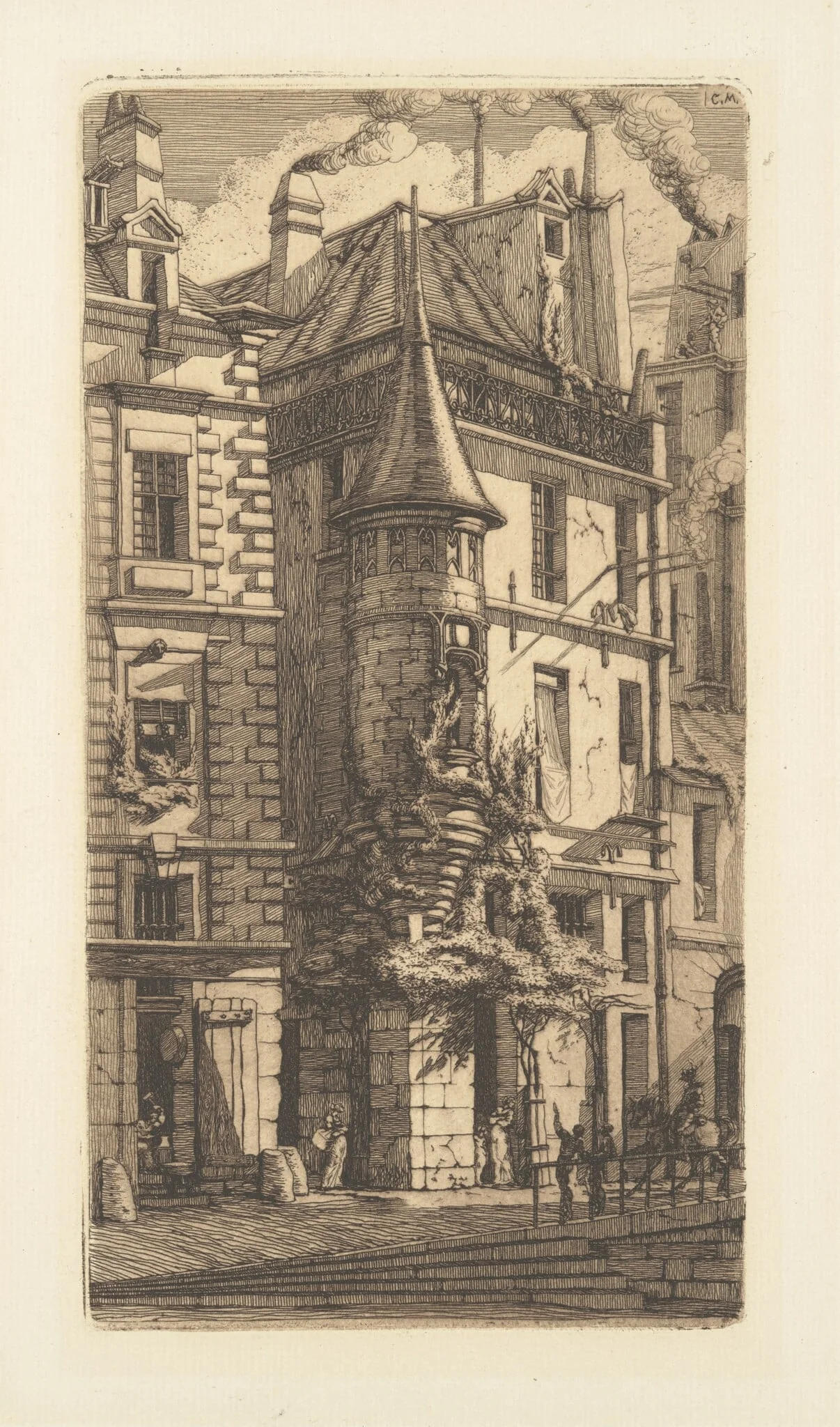 Tourelle, Rue de la Tixeranderie, detail