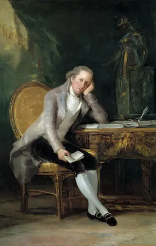 Portrait of Gaspar Melchor de Jovellanos, by Francisco de Goya, oil, 1800