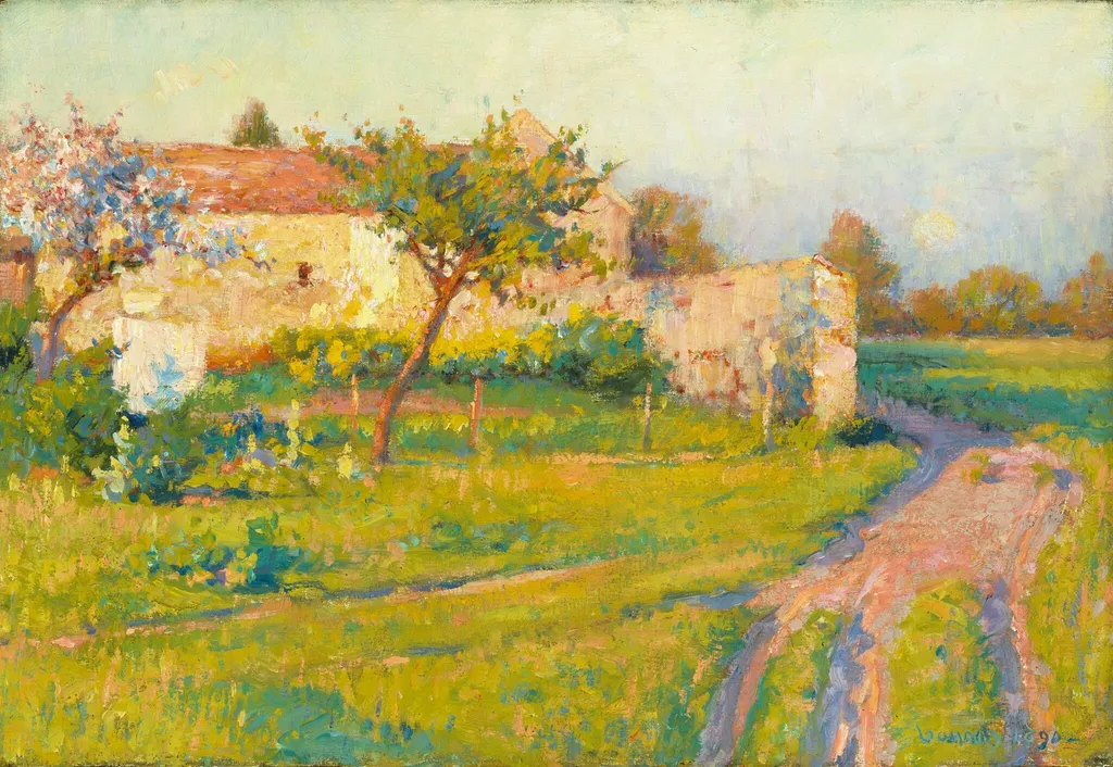 Spring in France, by Robert Vonnoh, oil, 1890