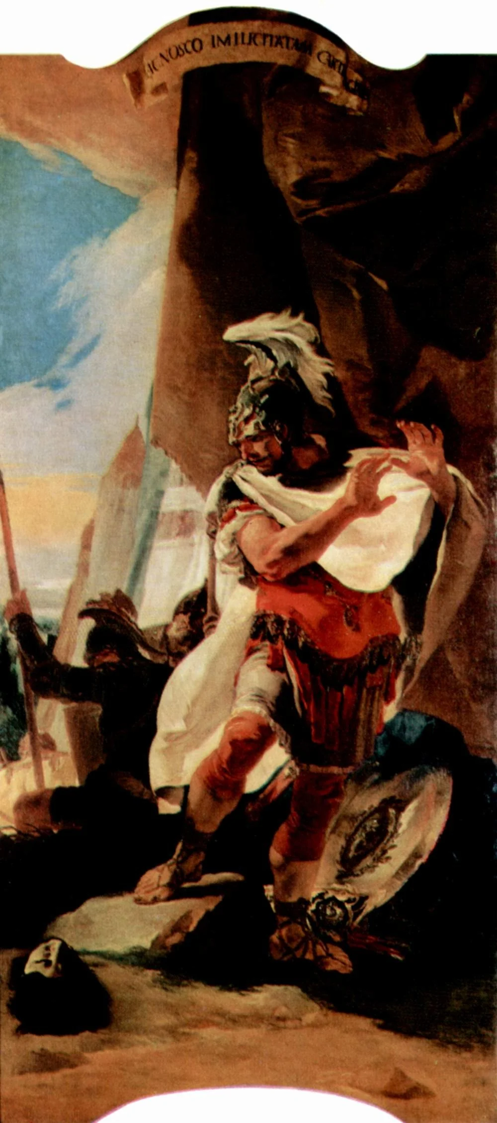Hannibal recognises the head of his brother Hasdrubal, detail
