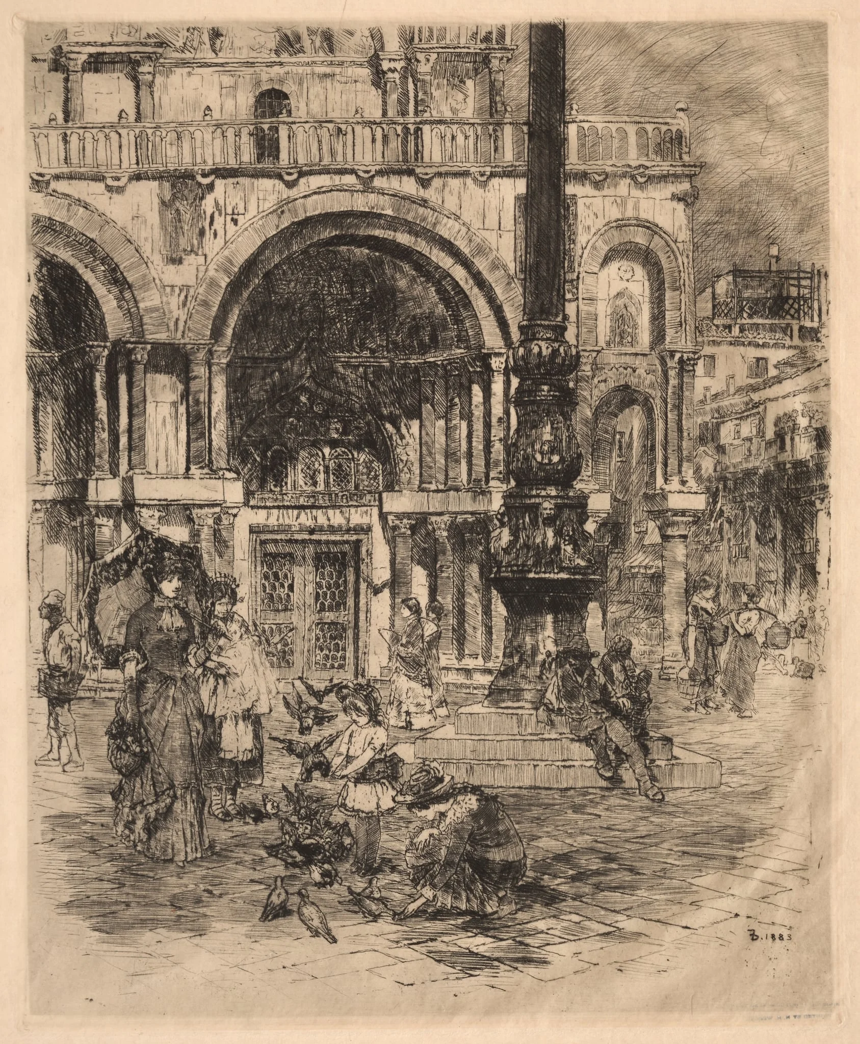 Piazza San Marco, Venice, detail