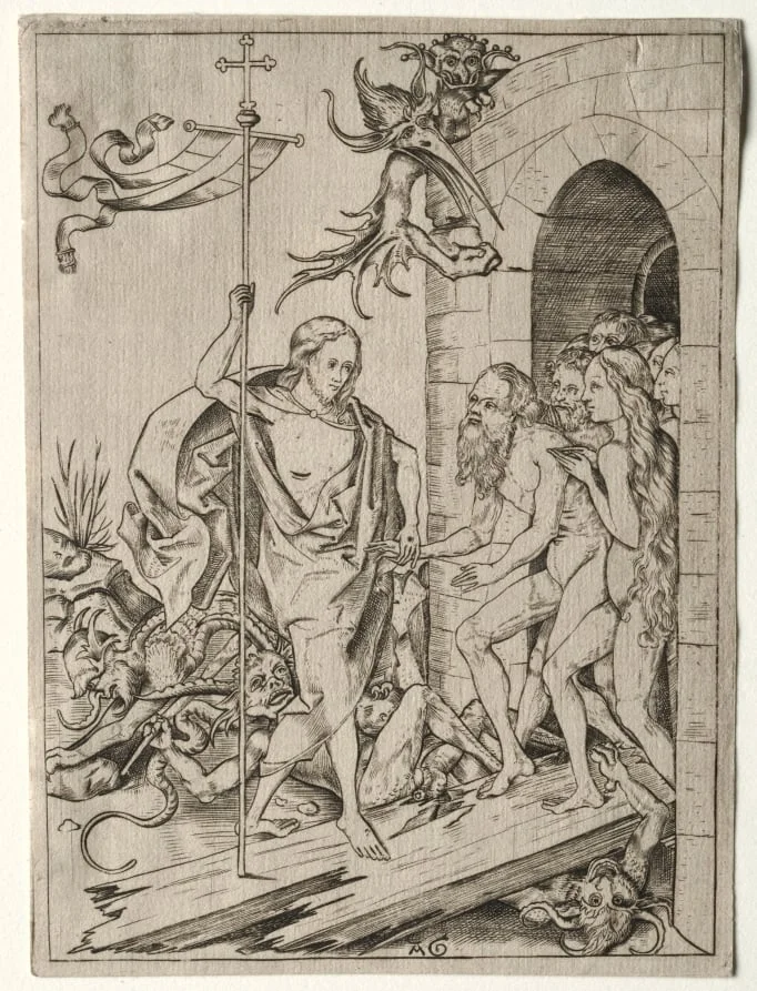 The Descent into Limbo, detail