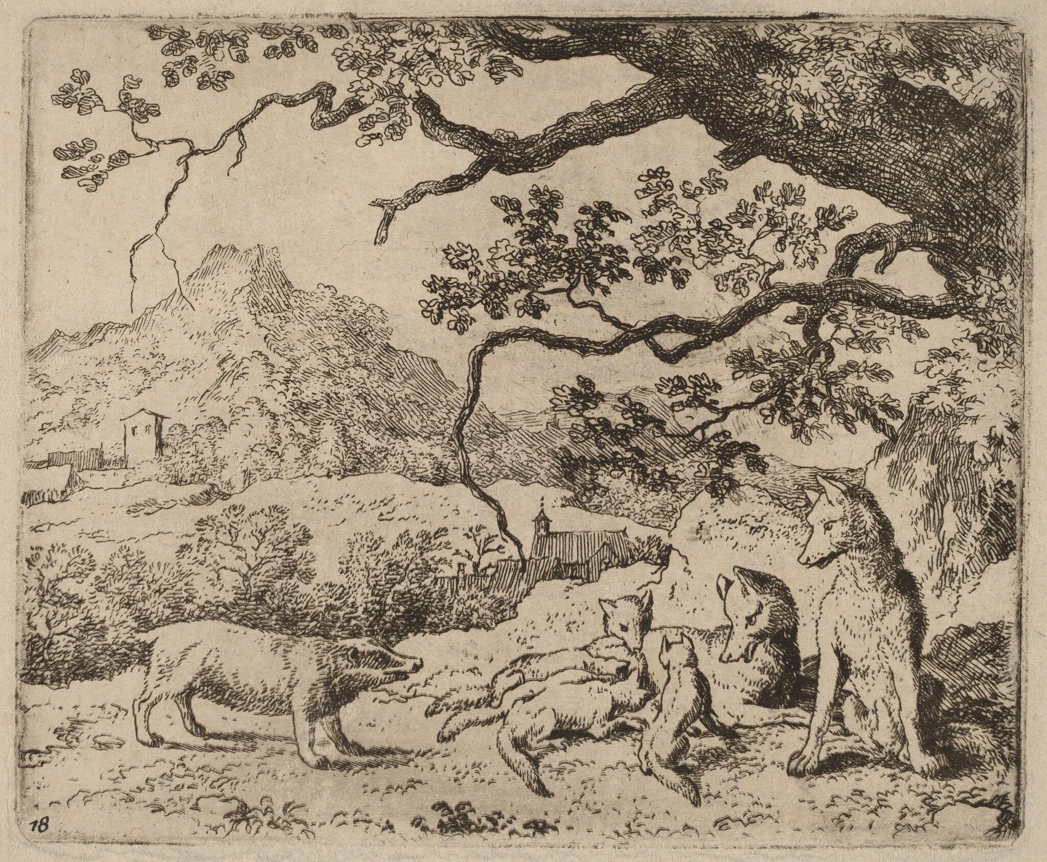 The Badger Sent as Messenger, detail