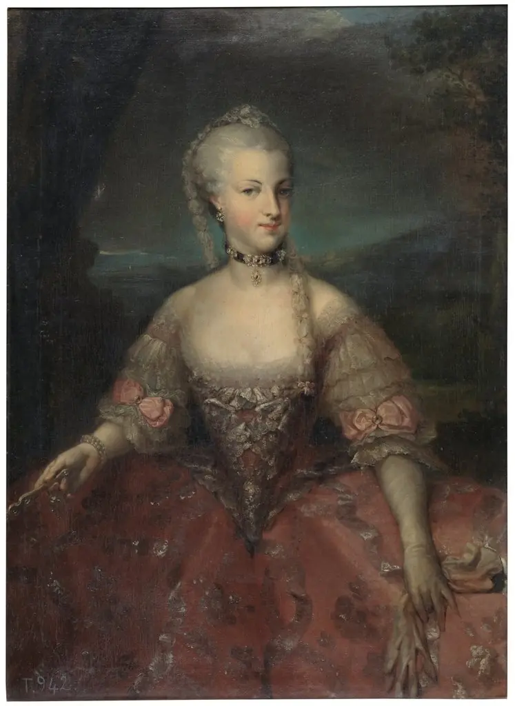 Maria Carolina of Habsburg-Lorraine, Queen of Naples, by Anton Raphael Mengs, oil, 1701