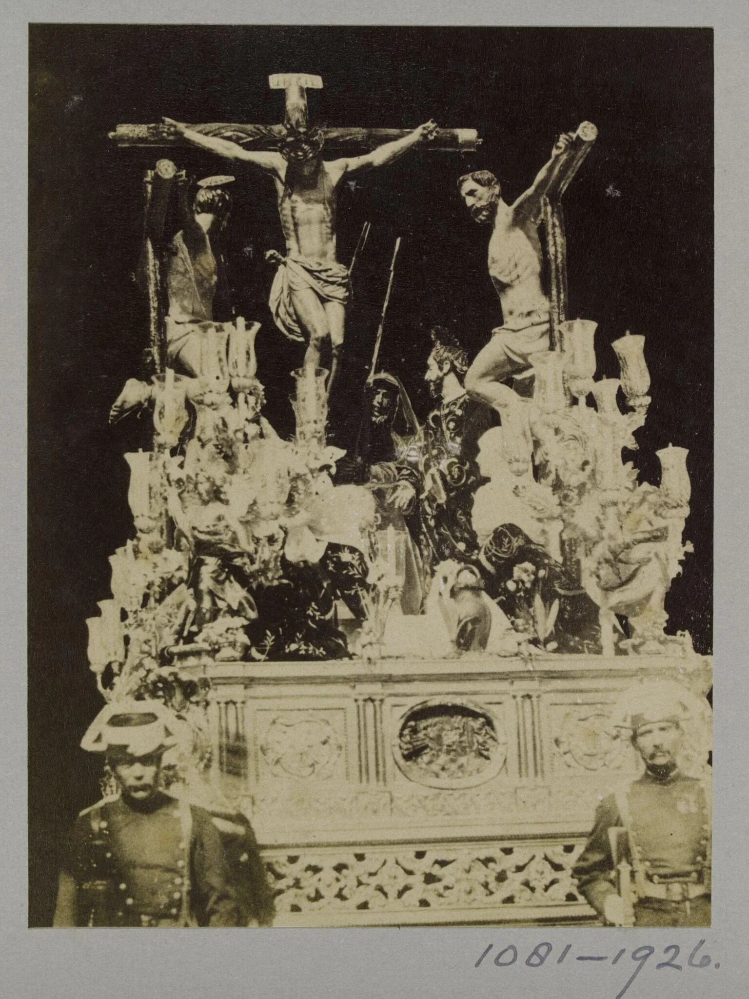 Processional statuary group belonging to the Fraternity of the Chapel of La Carretería, Seville, detail