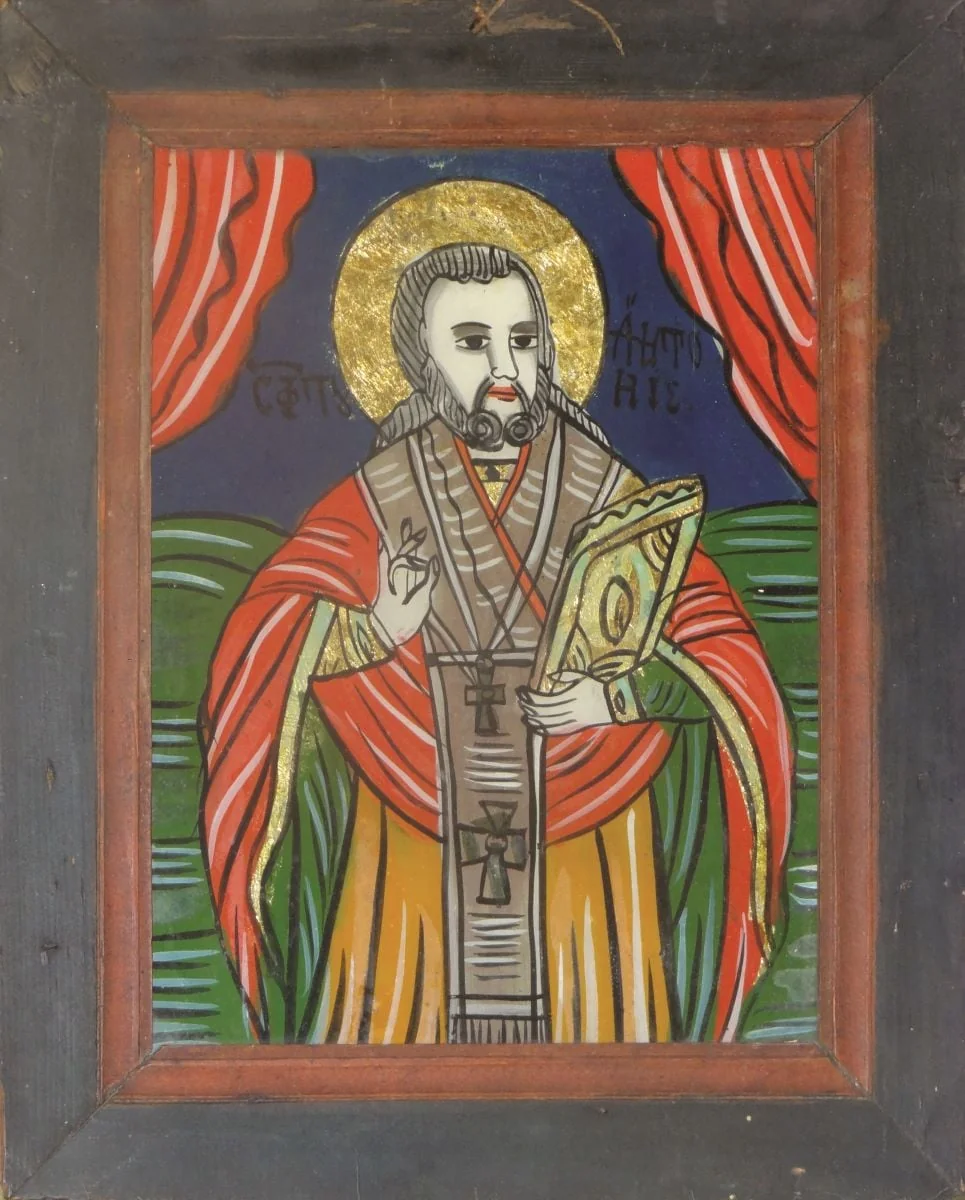 Sf. Antonie cel Mare, detail