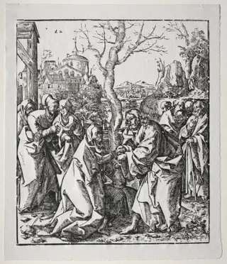 Christ Taking Leave of his Mother, by Wolf Traut, 1500