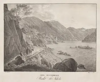 Nieder-oesterreich, Markt St. Nikola, by Jakob Alt, 1839