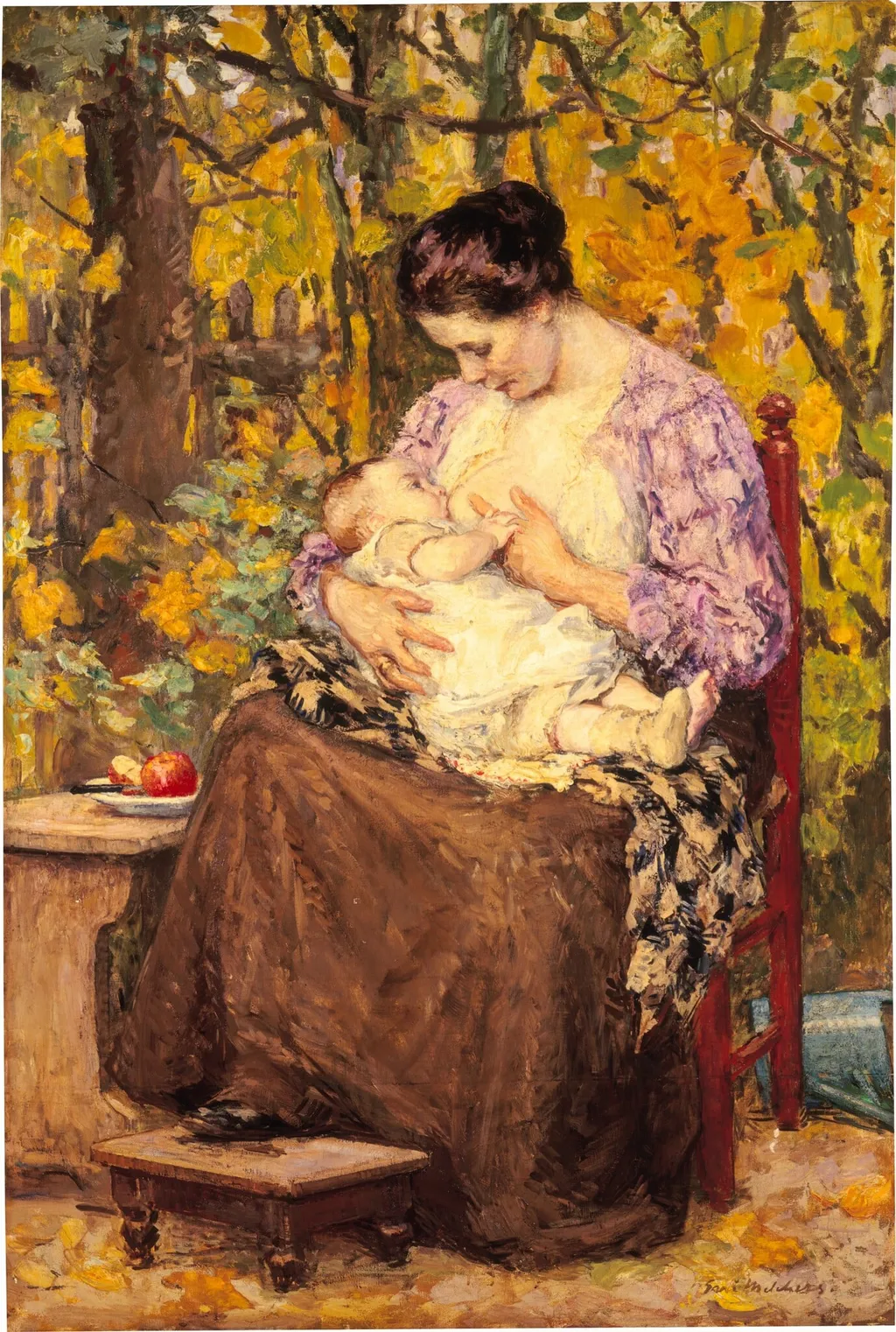 Maternity, by Gari Melchers, oil, 1913