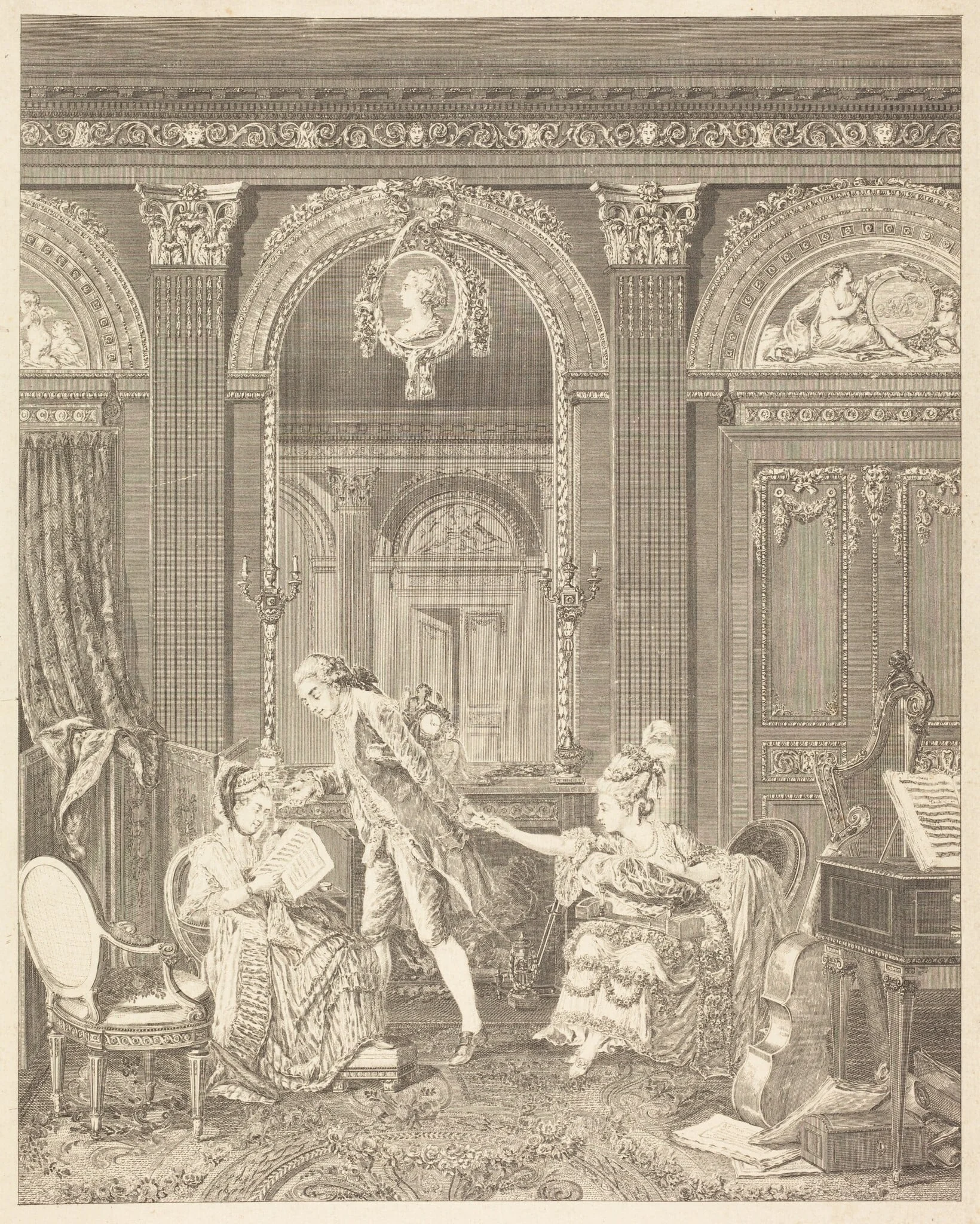 Le Billet doux, detail