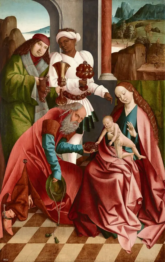 Anbetung der Heiligen Drei Könige, by Rueland Frueauf the Elder, unspecified, 1496