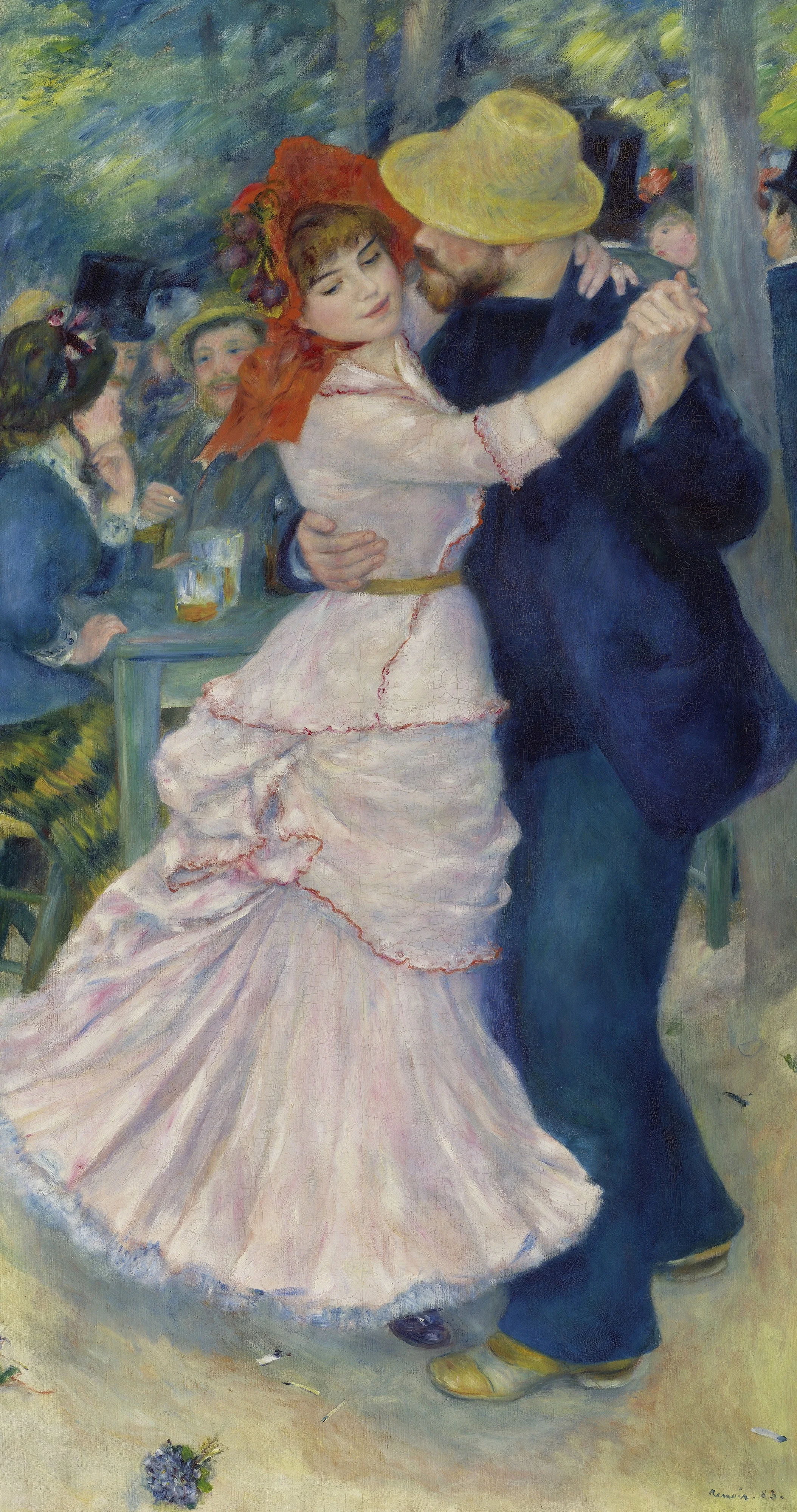 Dance at Bougival, detail