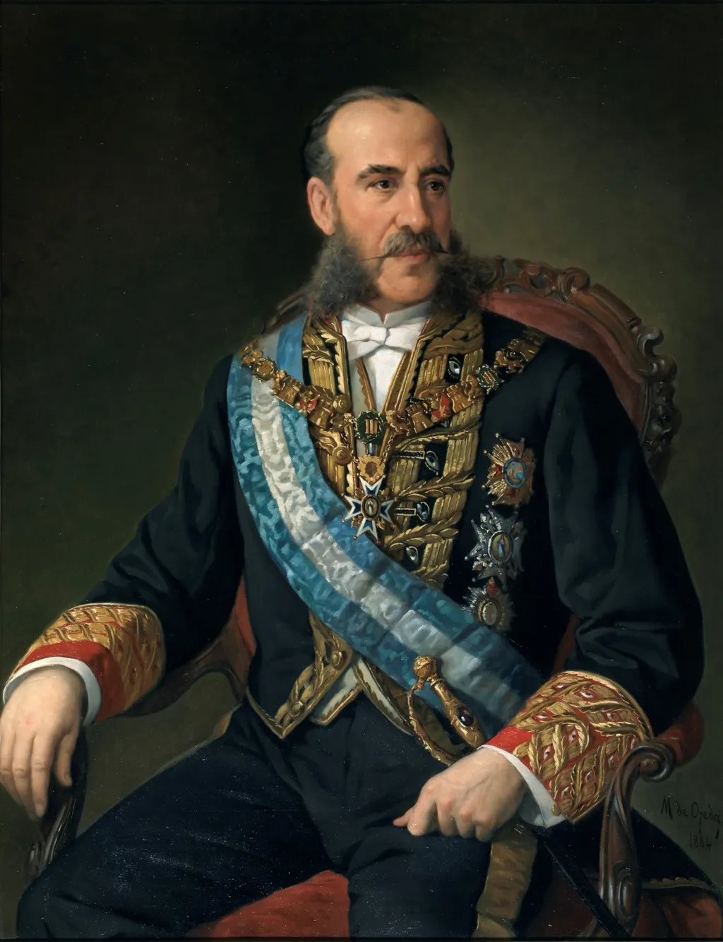 Carlos Marfori ministro de Ultramar, by Manuel Ojeda y Siles, oil, 1892