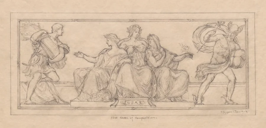 Design for United States Currency, detail