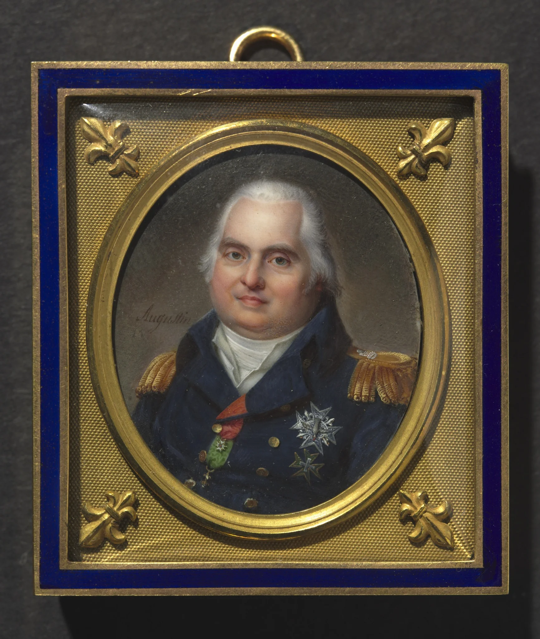 Portrait of Louis XVIII, detail
