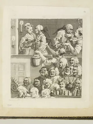 The Laughing Audience, by William Hogarth, 1750