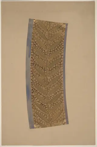 Study for a Border Design, by Charles Sprague Pearce, ink, 1894