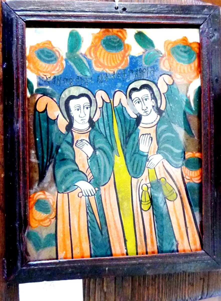 Sfinții Arhangheli, detail