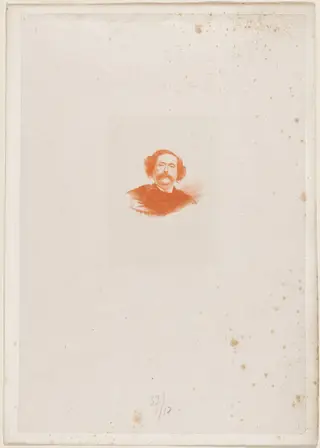 J.Barbey d'Aurevilly, by Paul Adolphe Rajon, ink, 1879