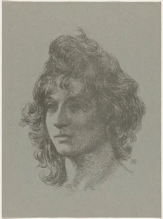Etude, by Théo van Rysselberghe, ink, 1895