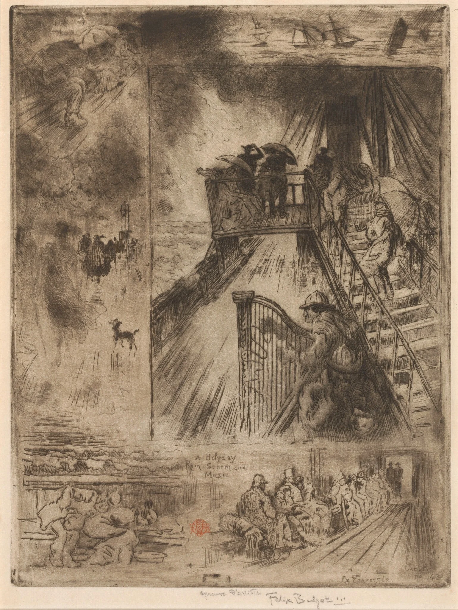 La Traversée (The Passage), detail