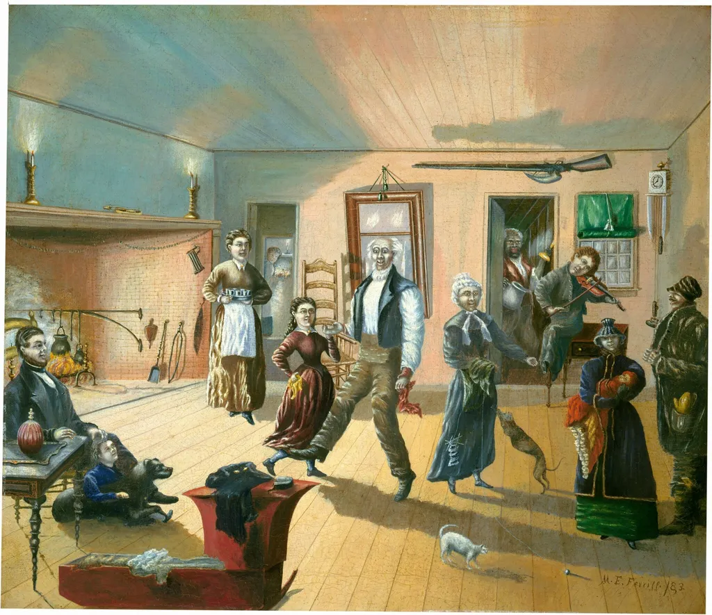 Country Dance, by Martin Edgar Ferrill, oil, 1883