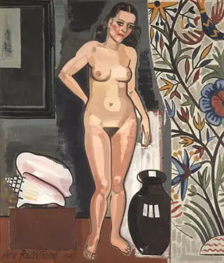 Naakt met schelp, by Jean Brusselmans, oil, 1945