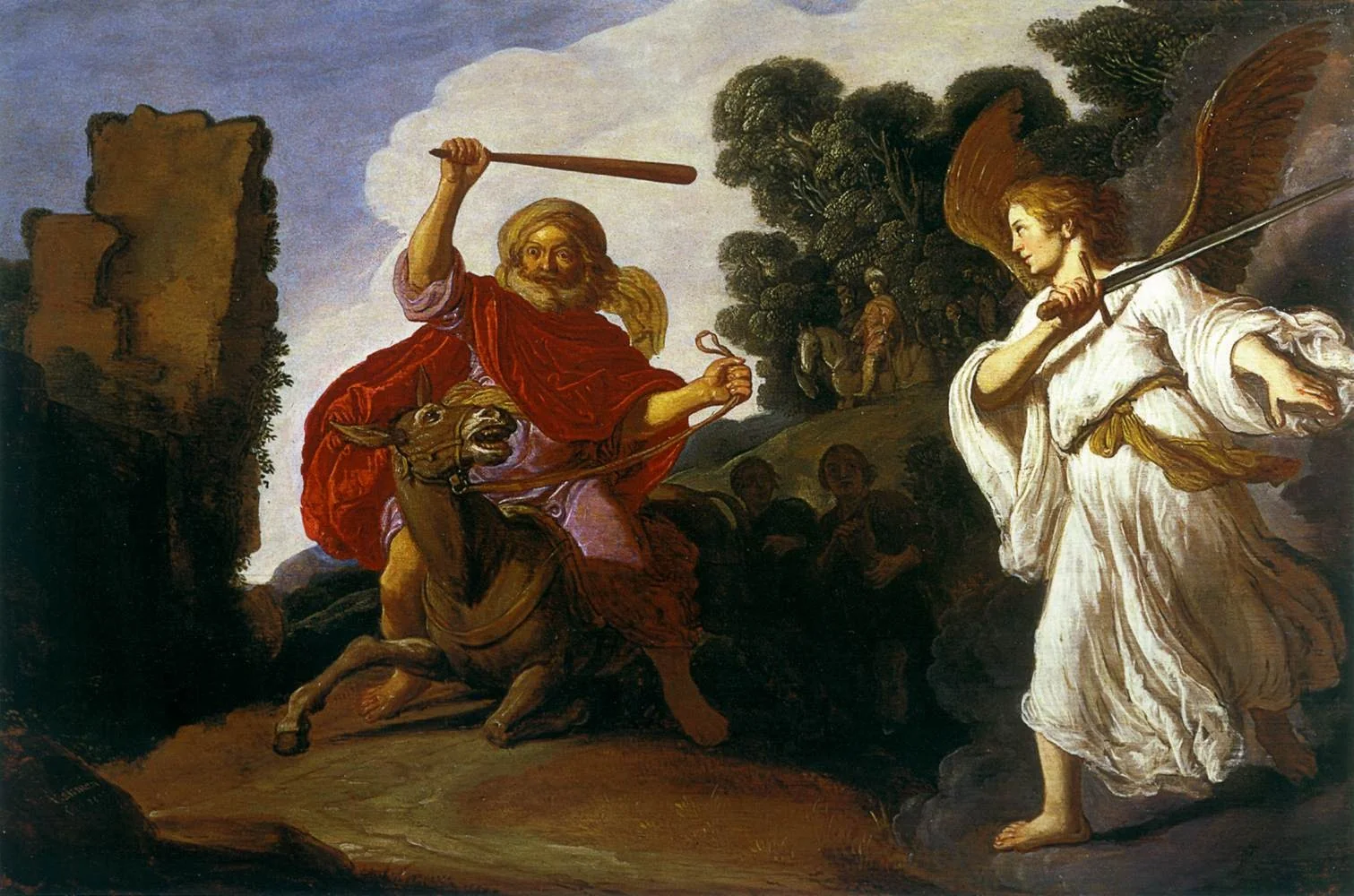 Balaam and his Ass, detail
