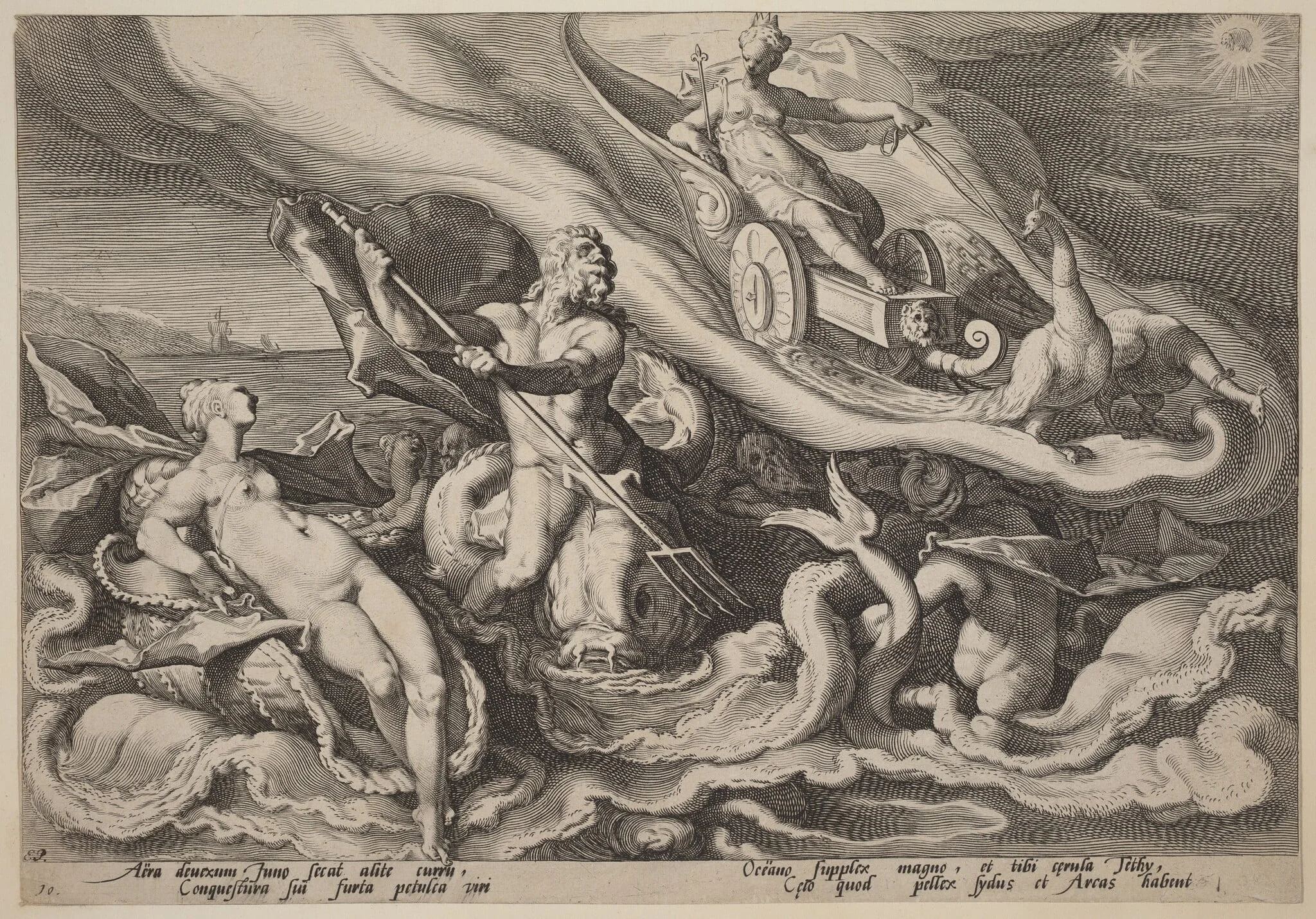 Juno Complaining to Oceanus and Tethys about Callisto, detail