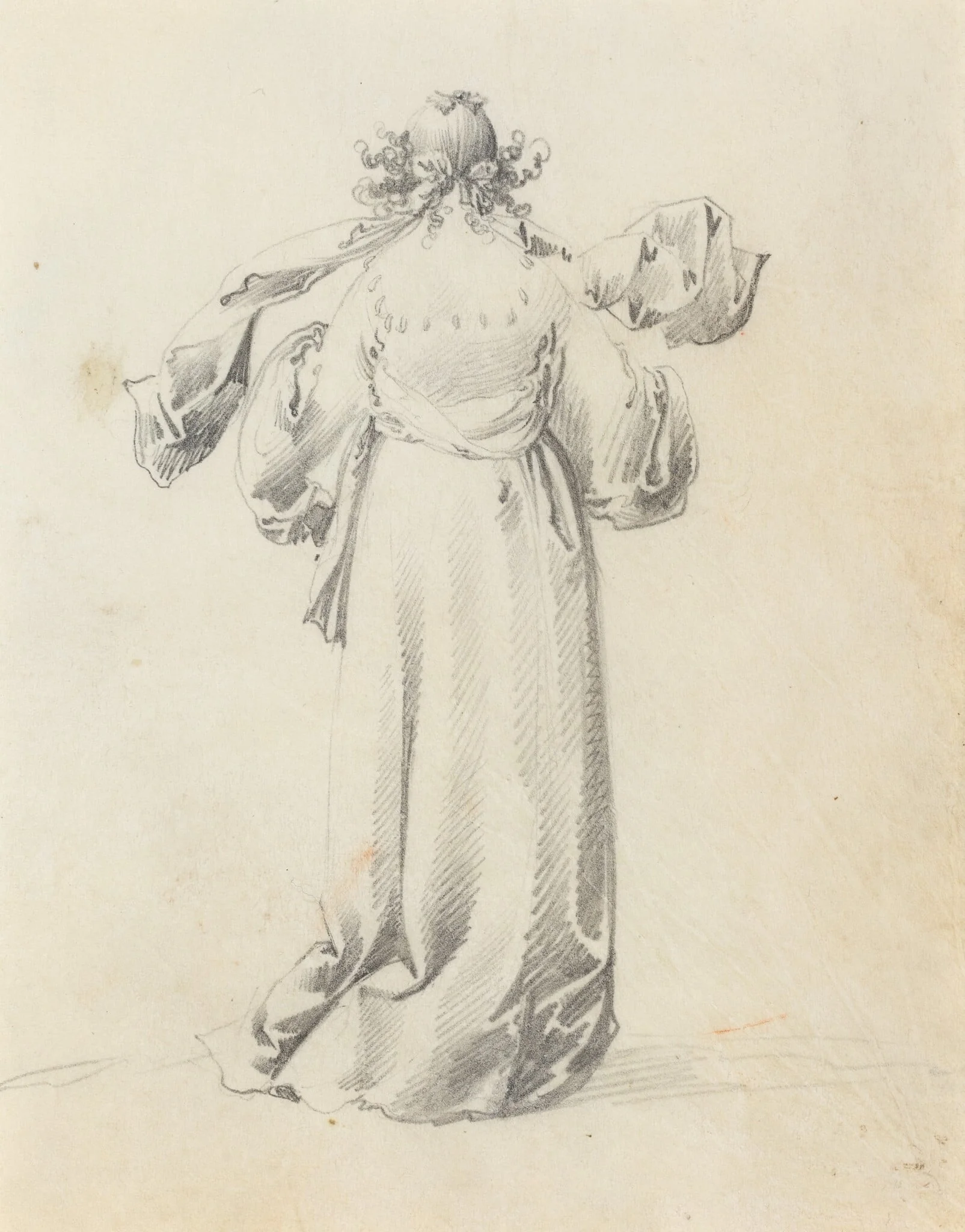 Lady Seen from Behind, detail