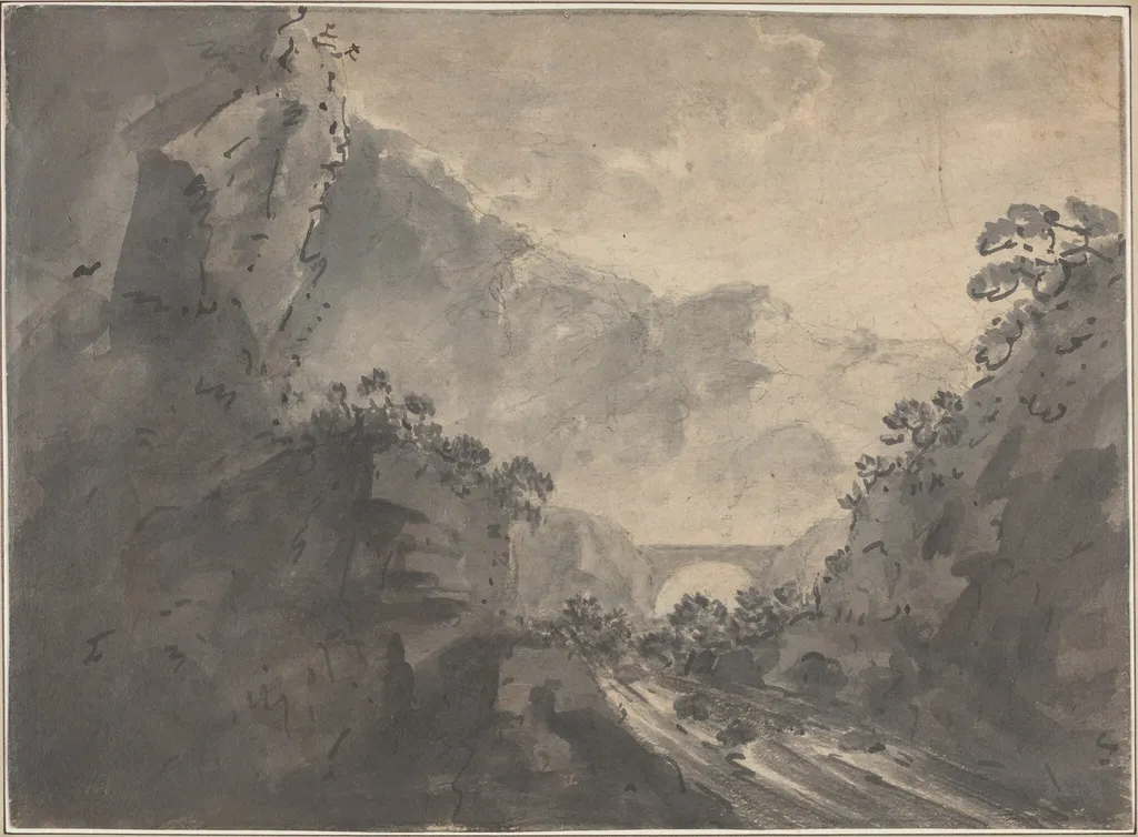 A Picturesque Landscape, by William Gilpin, ink, 1764