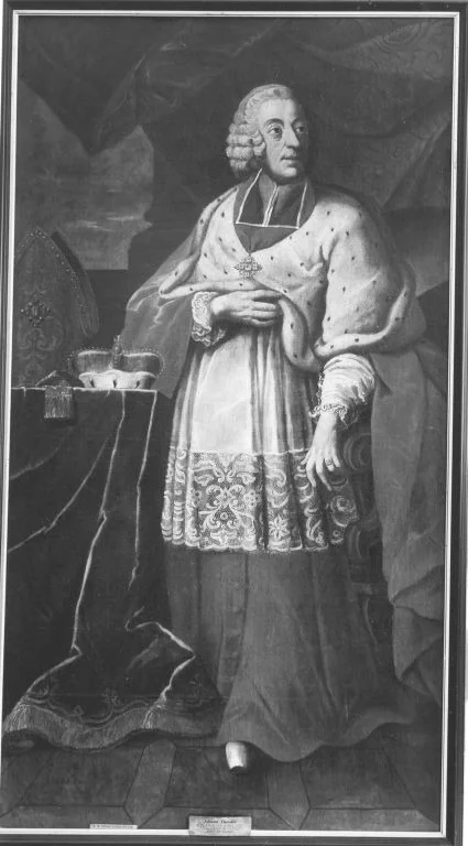 Bildnis des Johann Theodor von Bayern, Bischof von Regensburg und Freising, Fürstbischof von Lüttich (1703-1763), detail