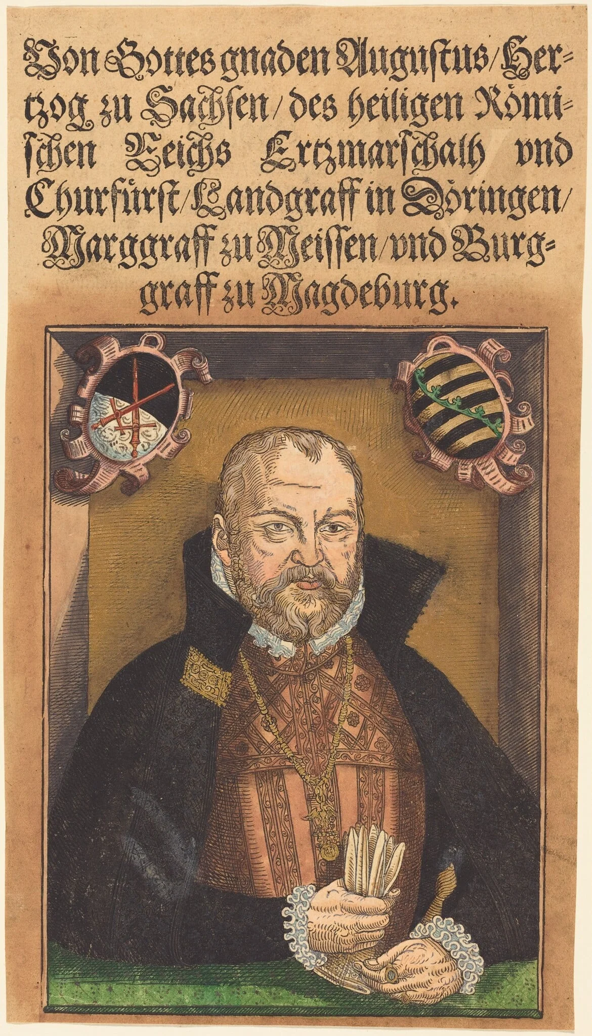 Augustus Hertzog zu Sachsen, detail