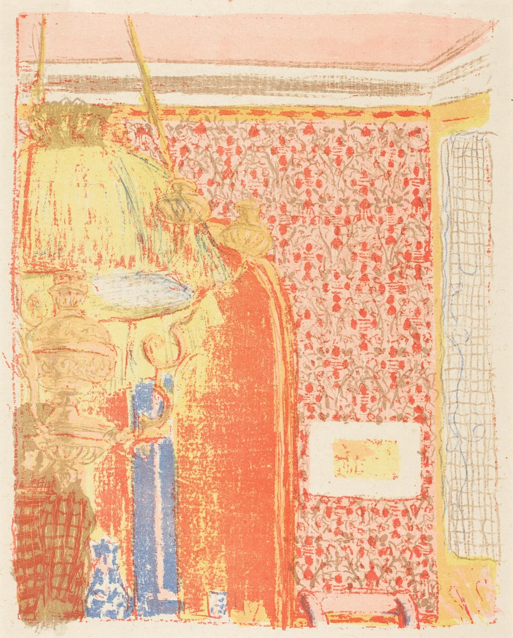 Interior with Pink Wallpaper III (Interieur aux tentures roses III), detail