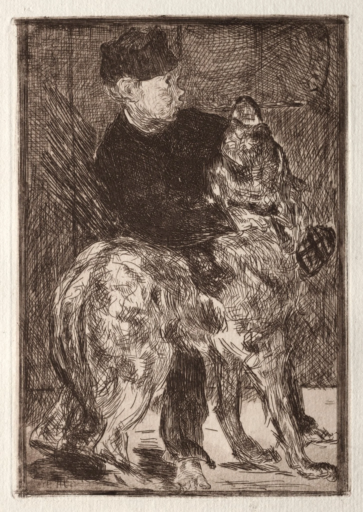 The Boy with a Dog, detail