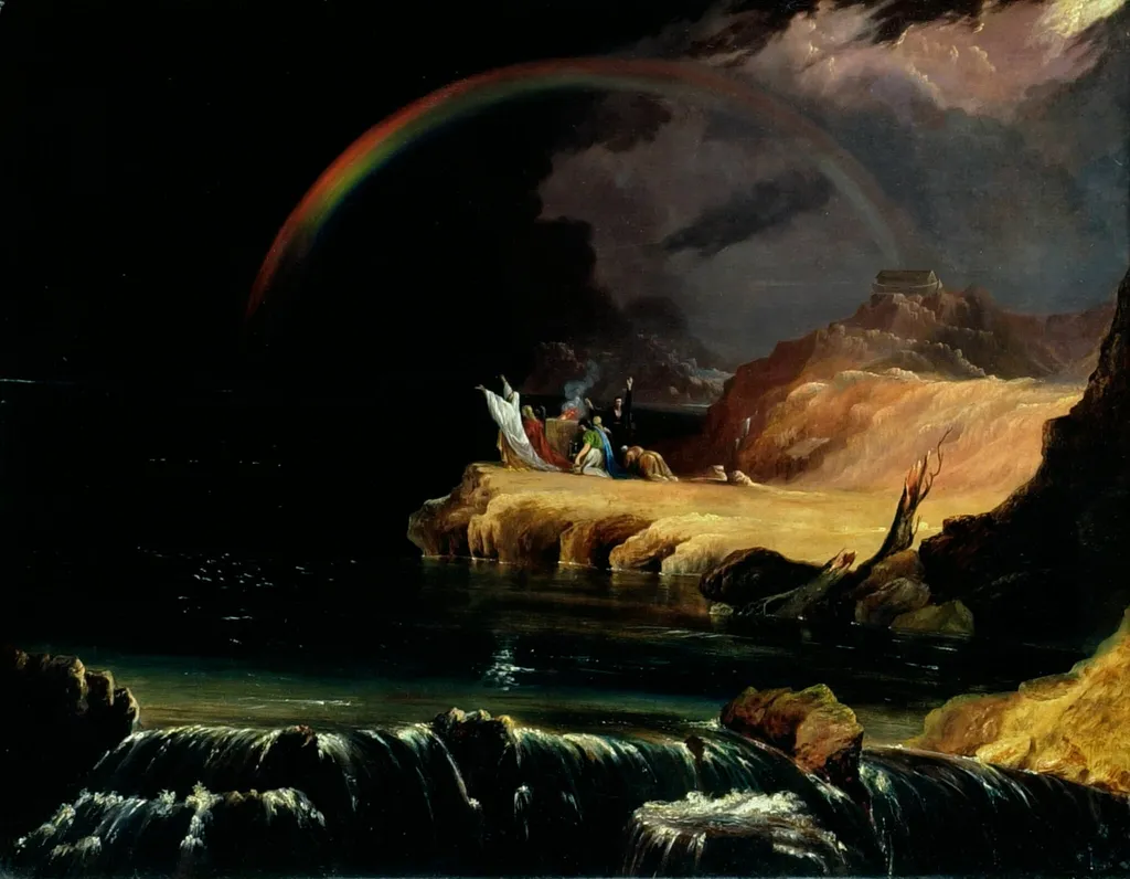 The Covenant, by Follower of John Martin, oil, 1843