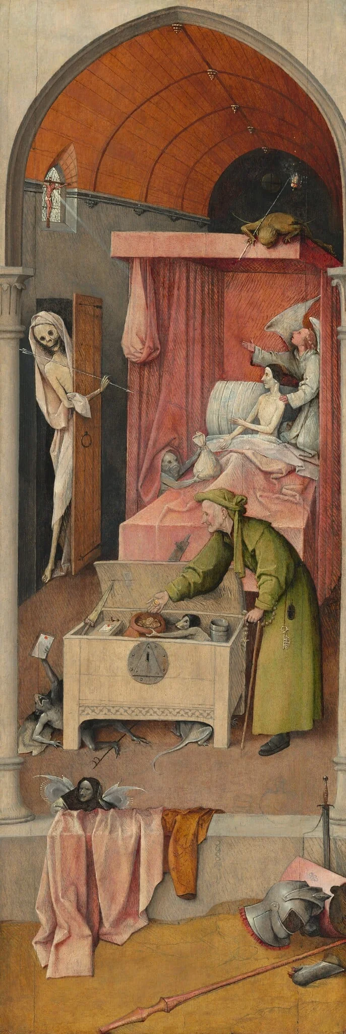 Death and the Miser, detail