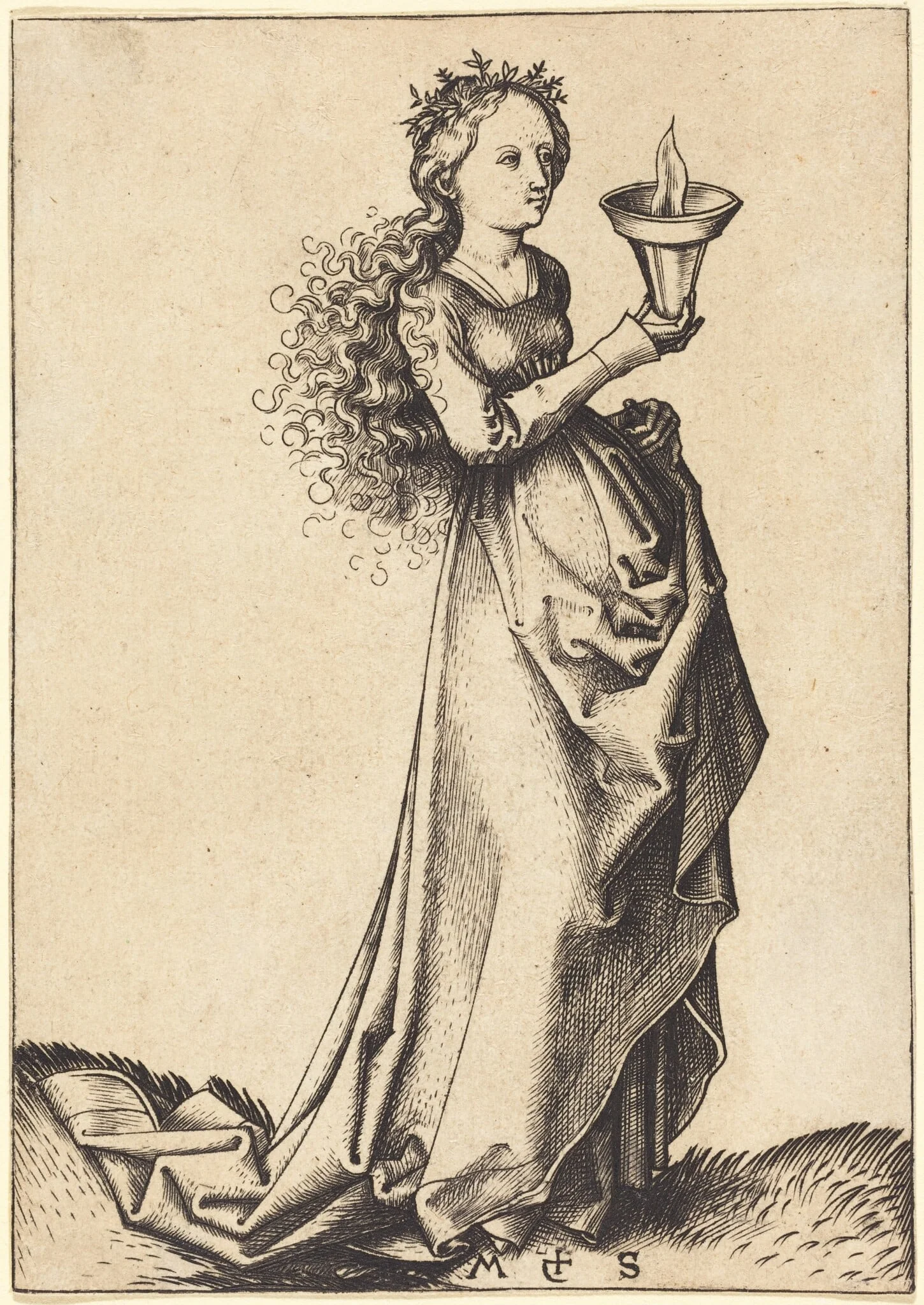 First Wise Virgin, detail
