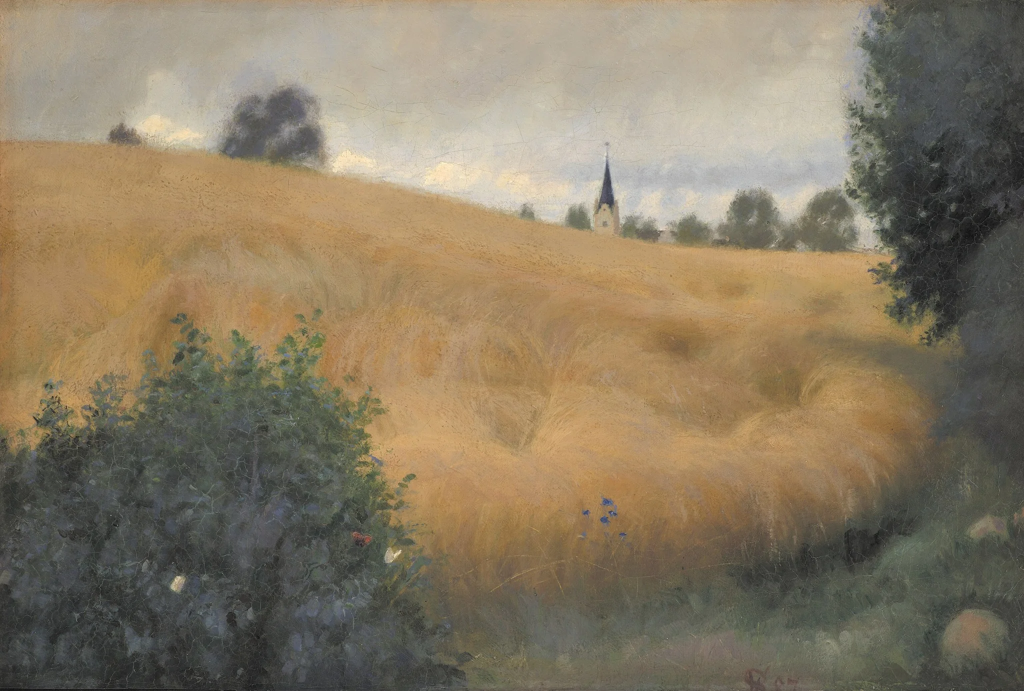A Rye Field near Svanninge, detail