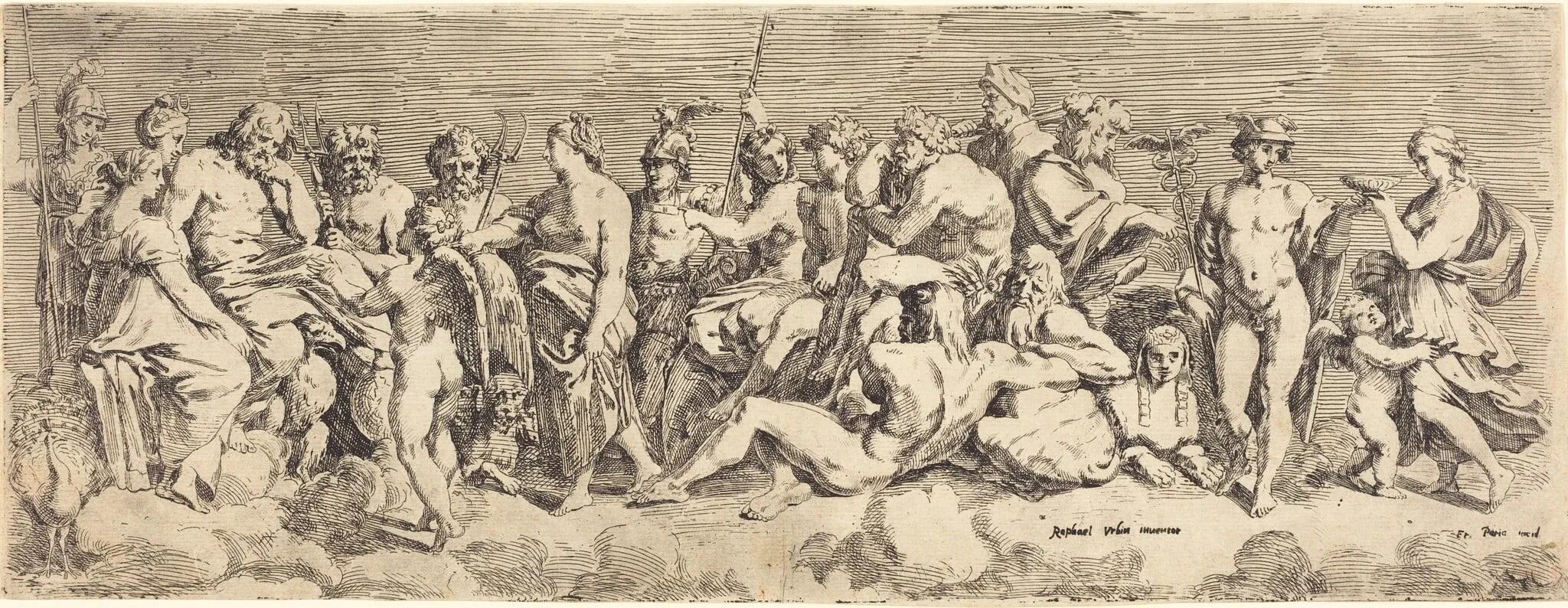 The Admission of Psyche to Olympia, detail