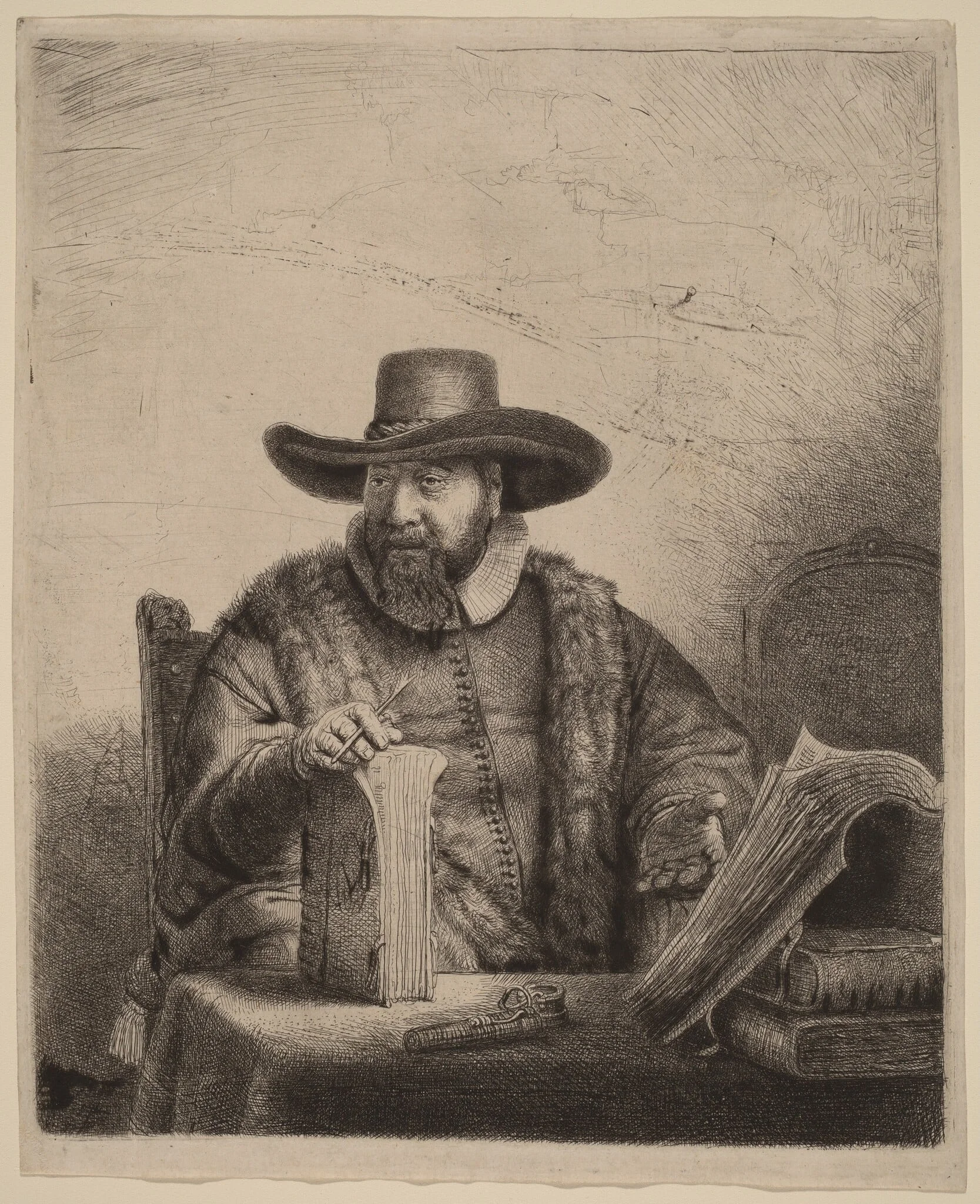Cornelis Claesz Anslo, detail