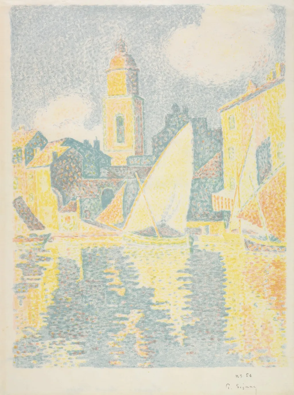 Saint-Tropez:  The Port, by Paul Signac, 1898
