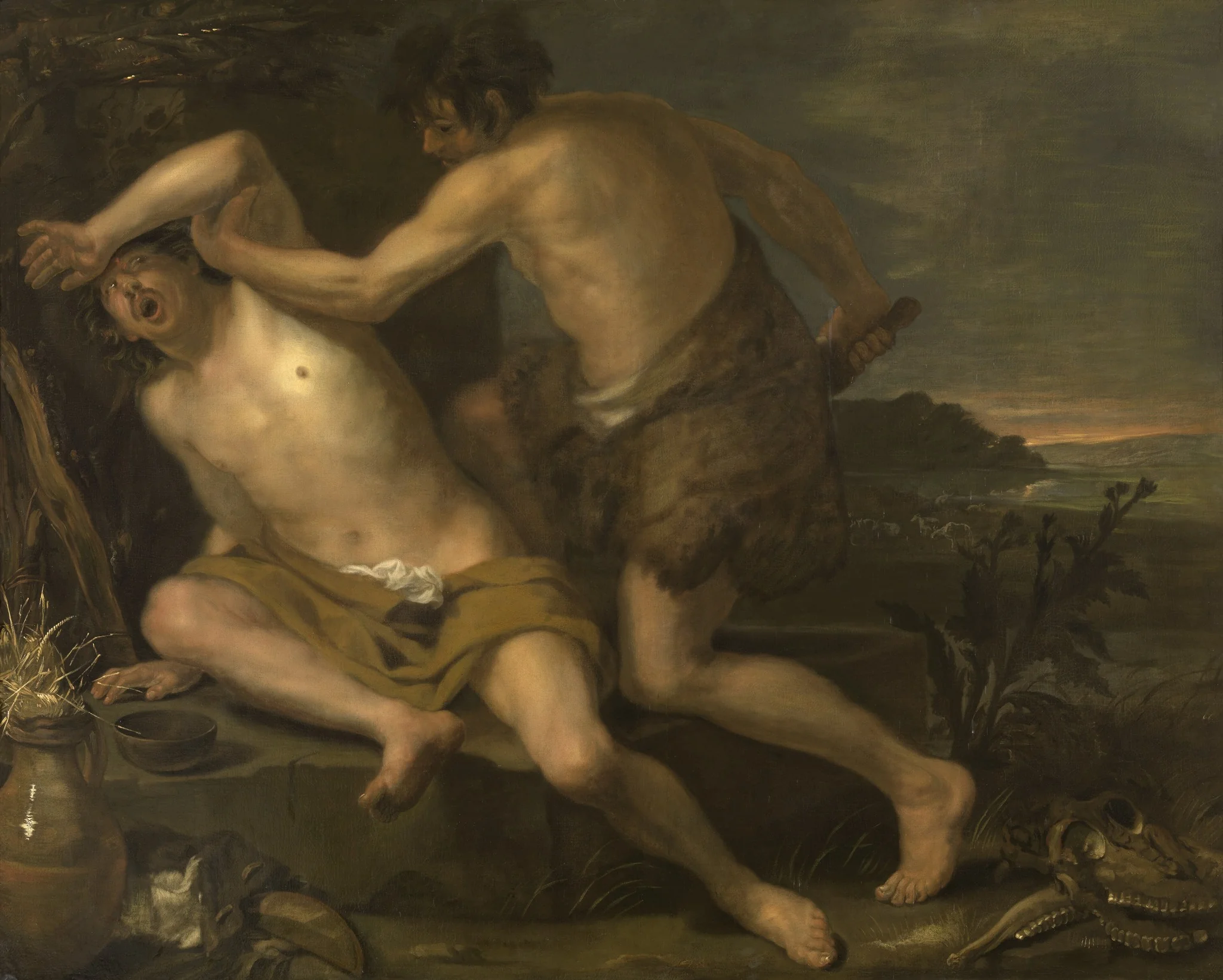 The Death of Abel, detail