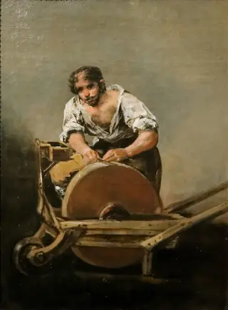 The Knifegrinder, by Francisco de Goya, oil, 1808