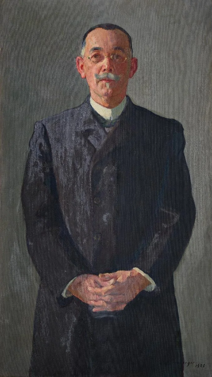 Bildnis Adolf Frey, detail