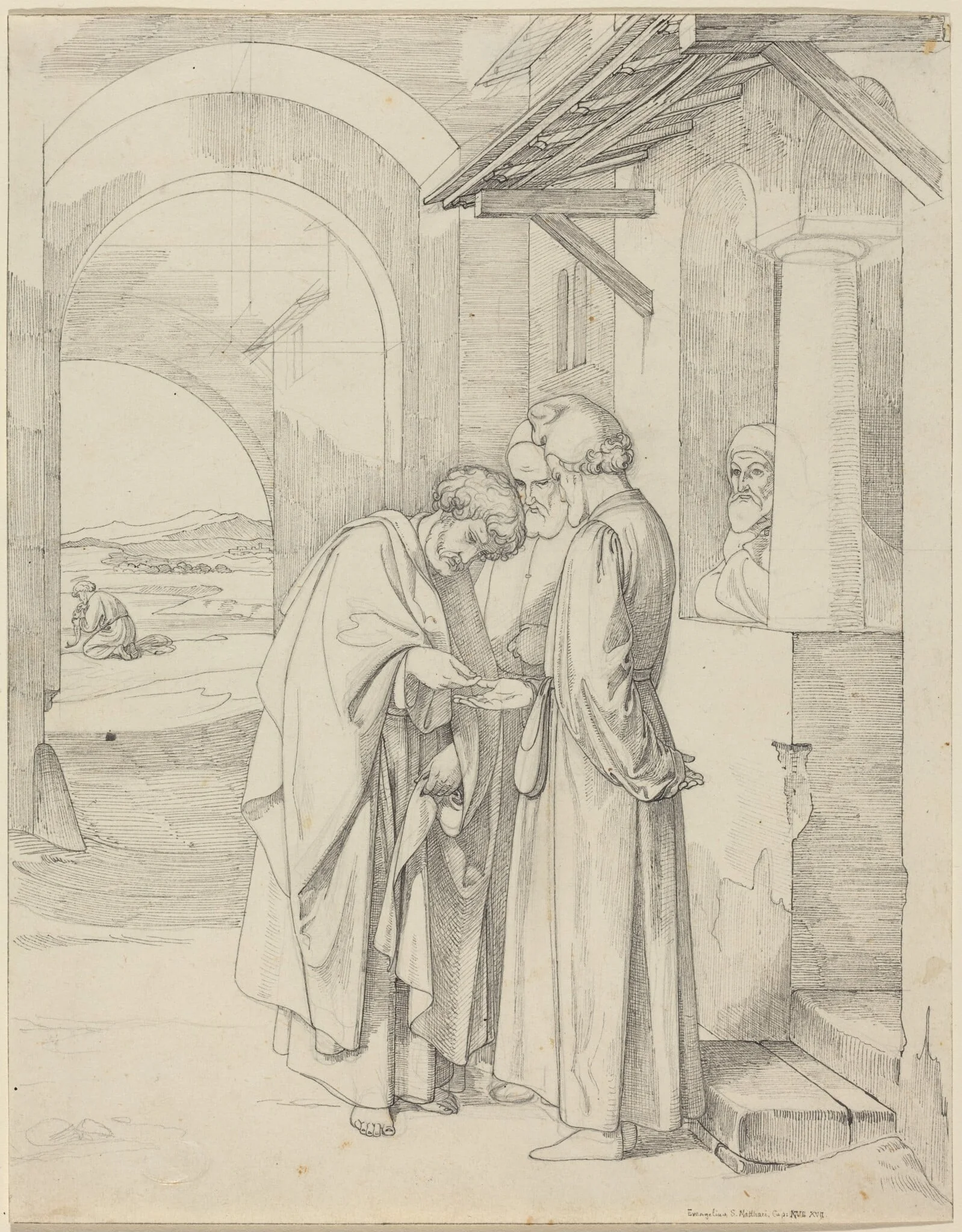 Peter Paying the Temple Tax, detail