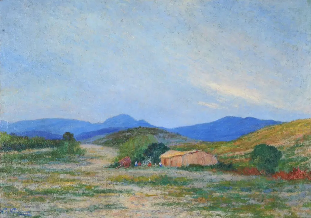 Afternoon in San Alberto, by Walter de Navazio, oil, 1850