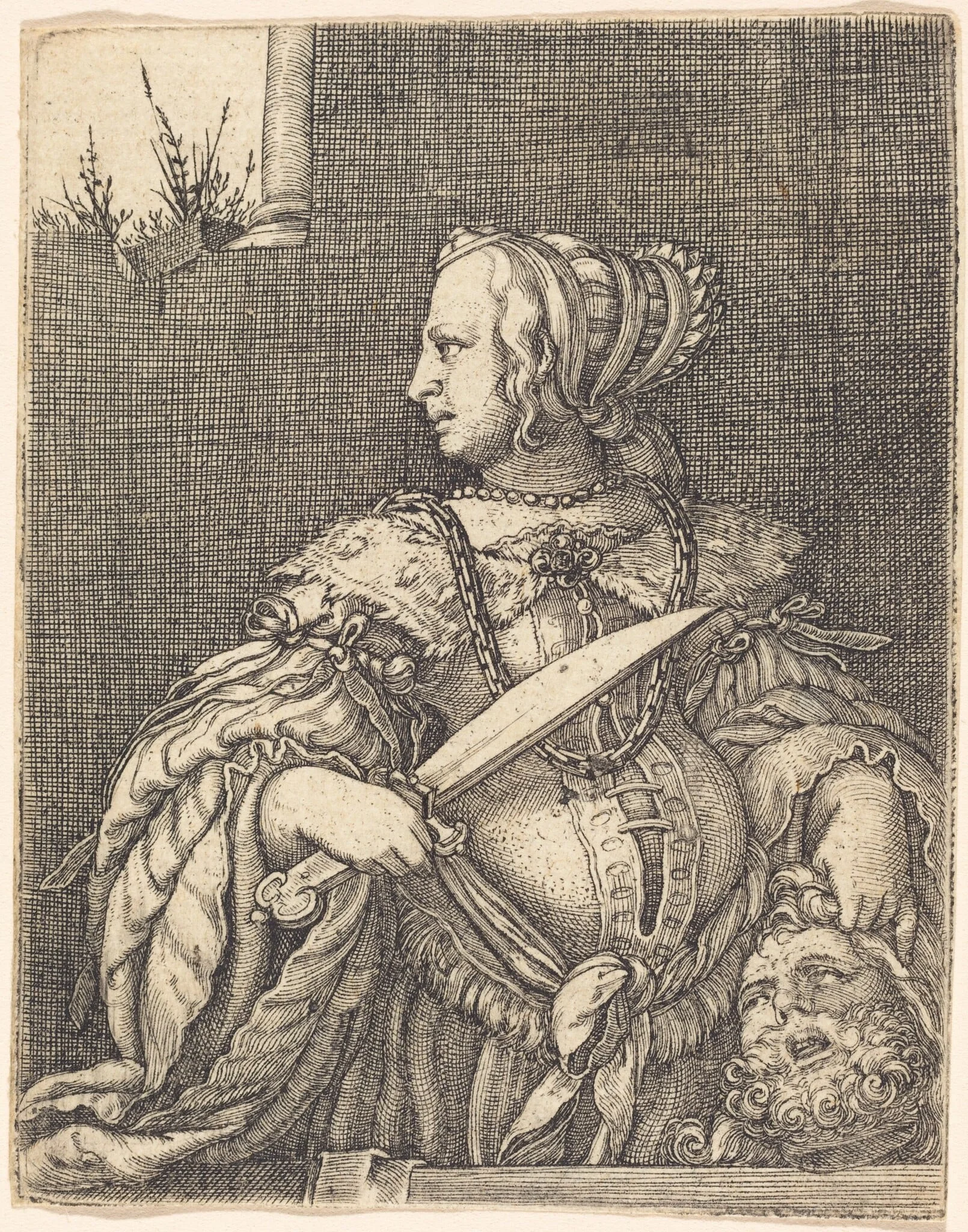 Judith with the Head of Holofernes, detail