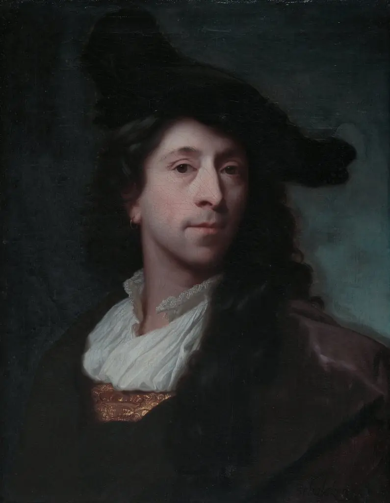 Self-portrait, by Godfried Schalcken, oil, 1500