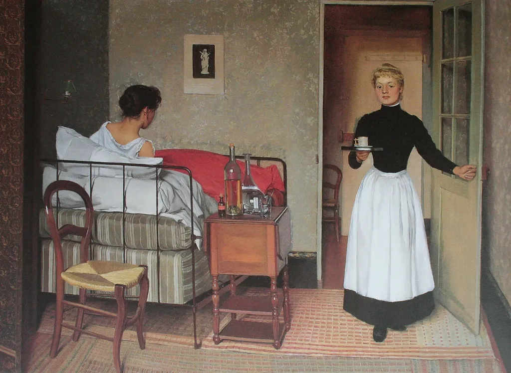 The Sick Girl, by Félix Vallotton, oil, 1896